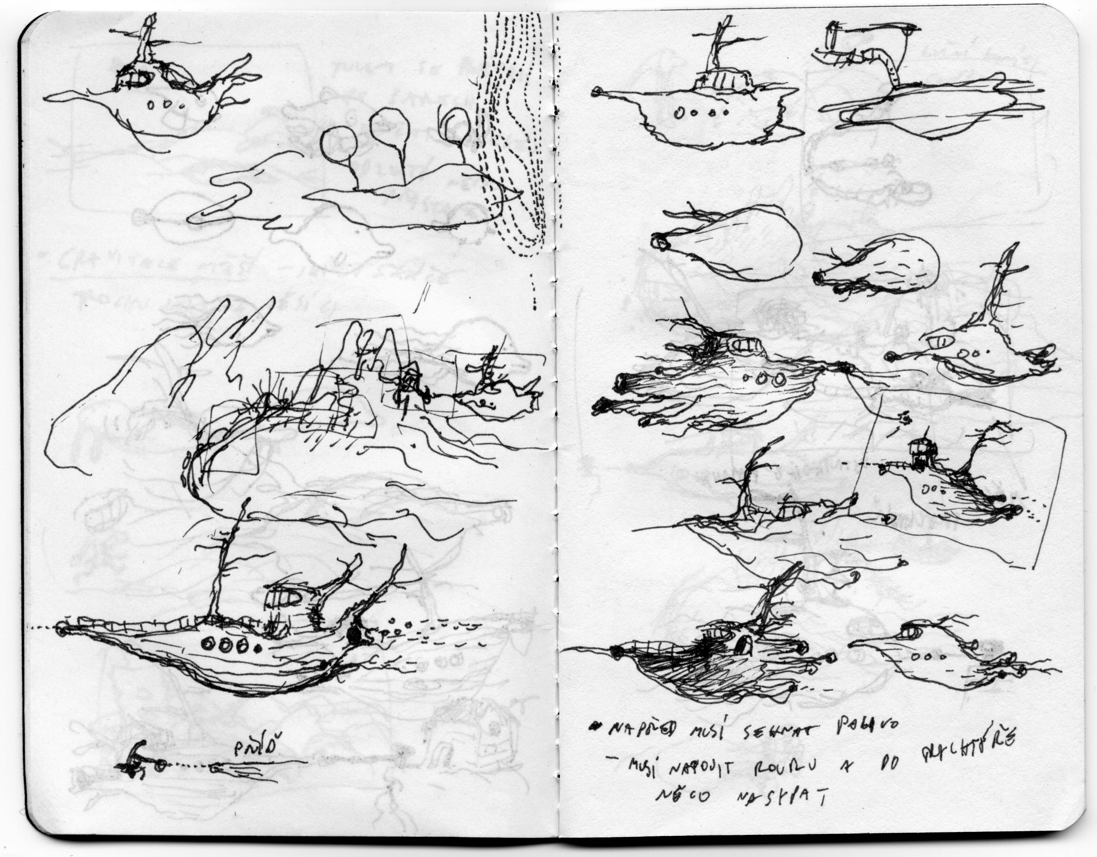 Early Amanita Design sketch artwork